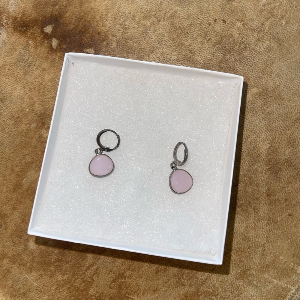 Pink Drop Earrings